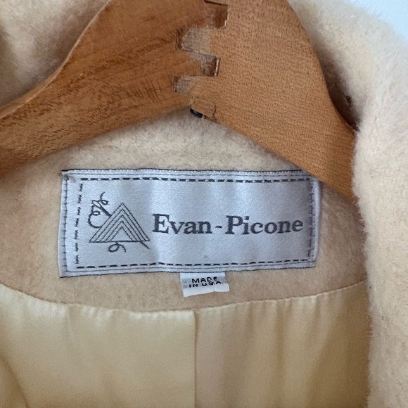 Evan Picone Classic Cream Long Wool-Blend Coat - Picture 2 of 8